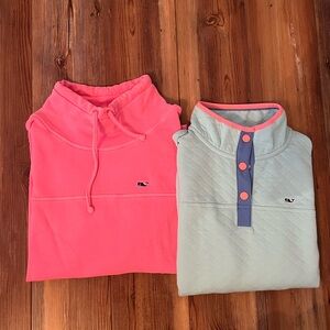 Vineyard Vines Pink and Mint Sweatshirts